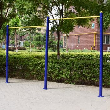 引体向上器家用单杠室外公园广场肋木体育用品健身器材单杠 高低杠4寸